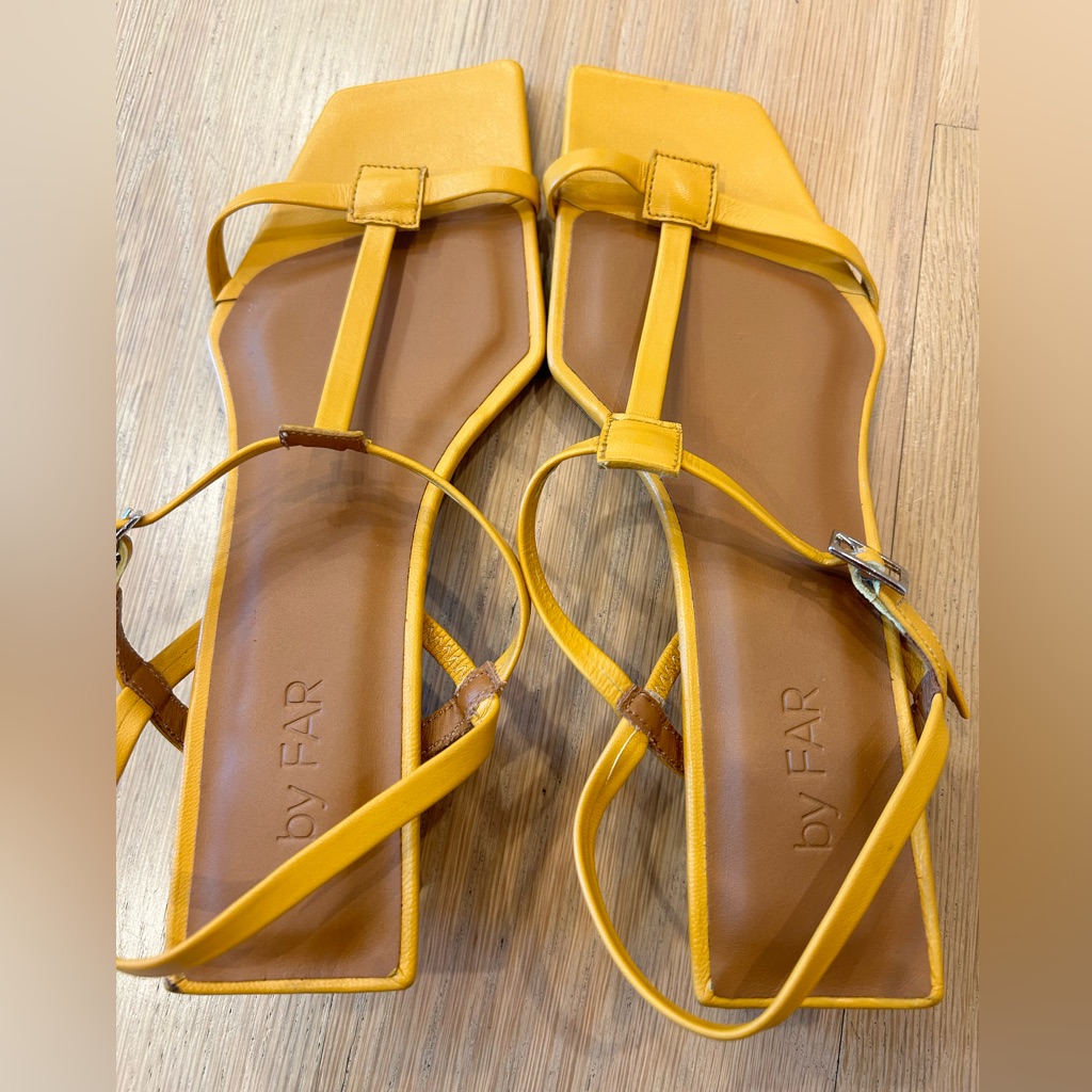 By Far (Never Worn) Krista Leather Sandals In Tan Size 36 (Us 6)